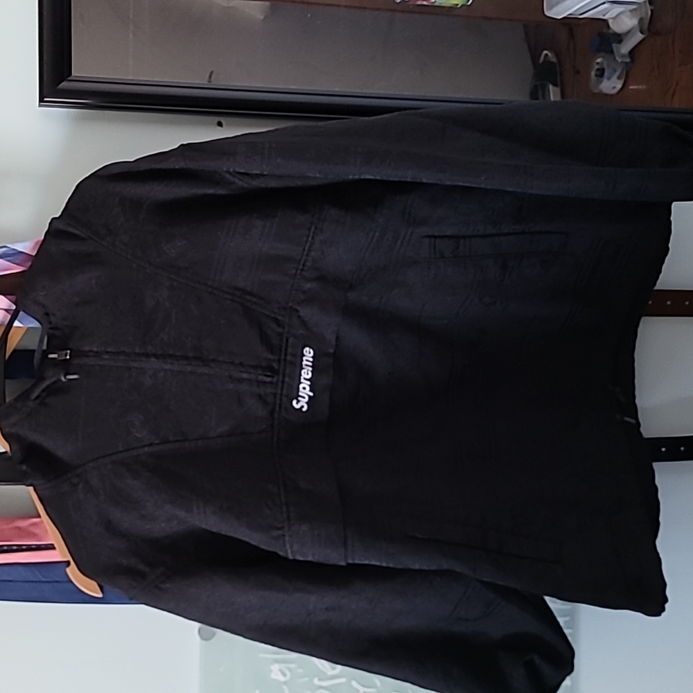 Supreme Floral Tapestry Anorak size Medium Black